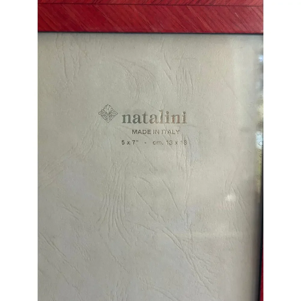 2 Natalini Tabletop Picture / Photo Frame Inlay Wood for 4x6” photo  NEW